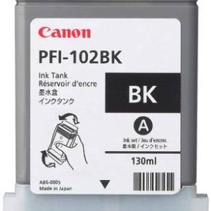 Canon Inktcartridge PFI-102BK Origineel Enkel Zwart 0895B001 Canon Inktcartridge PFI-102BK Origineel Enkel Zwart 0895B001