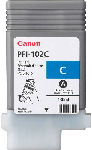 Canon Inktcartridge PFI-102 C Origineel Cyaan 0896 B 001