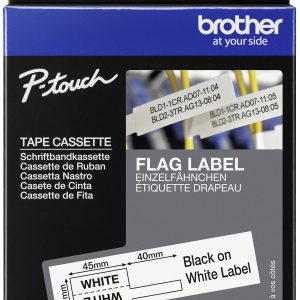 Brother FLe-2511 Labeltape gelamineerde kabeletiketten Tapekleur: Wit Tekstkleur: Zwart Brother FLe-2511 Labeltape gelamineerde kabeletiketten Tapekleur: Wit Tekstkleur: Zwart