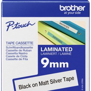 Brother TZe, TZ TZe-M921 Tapekleur: Zilver (mat) Tekstkleur:Zwart 9 mm 8 m