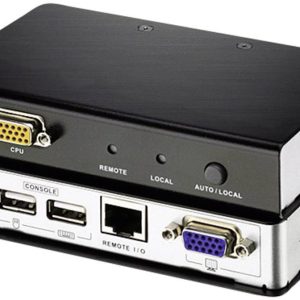 ATEN KVM Adapter [1x VGA-bus – 1x VGA-bus, RJ45-bus, USB 2.0 bus A, USB 2.0 bus A] Zwart