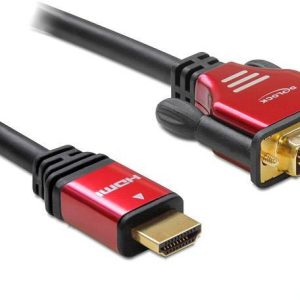 Delock 84342 HDMI-kabel HDMI / DVI Adapterkabel HDMI-A-stekker, DVI-D 18+1-polige stekker 1.80 m Zwart
