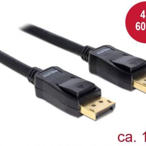 Delock 82423 DisplayPort-kabel DisplayPort Aansluitkabel DisplayPort-stekker, DisplayPort-stekker 1.00 m Zwart Delock 82423 DisplayPort-kabel DisplayPort Aansluitkabel DisplayPort-stekker, DisplayPort-stekker 1.00 m Zwart