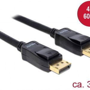 Delock 82424 DisplayPort-kabel DisplayPort Aansluitkabel DisplayPort-stekker, DisplayPort-stekker 3.00 m Zwart Delock 82424 DisplayPort-kabel DisplayPort Aansluitkabel DisplayPort-stekker, DisplayPort-stekker 3.00 m Zwart