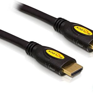 Delock 82454 HDMI-kabel HDMI Aansluitkabel HDMI-A-stekker, HDMI-A-stekker 3.00 m Zwart 4K UHD, Vergulde steekcontacten Delock 82454 HDMI-kabel HDMI Aansluitkabel HDMI-A-stekker, HDMI-A-stekker 3.00 m Zwart 4K UHD, Vergulde steekcontacten
