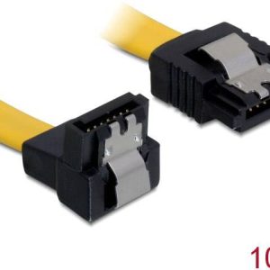 Delock HDD Aansluitkabel [1x SATA-bus 7-polig – 1x SATA-bus 7-polig] 0.10 m Geel