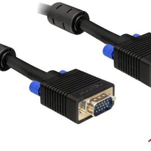 Delock VGA Aansluitkabel VGA-stekker 15-polig, VGA-stekker 15-polig 10.00 m Zwart 82560 Met Ferrietkern VGA-kabel Delock VGA Aansluitkabel VGA-stekker 15-polig, VGA-stekker 15-polig 10.00 m Zwart 82560 Met Ferrietkern VGA-kabel