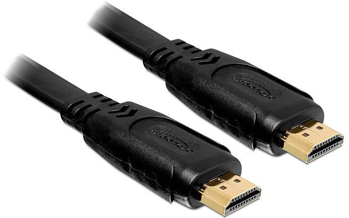Delock 82670 HDMI-kabel HDMI Aansluitkabel HDMI-A-stekker, HDMI-A-stekker 2.00 m Zwart 4K UHD