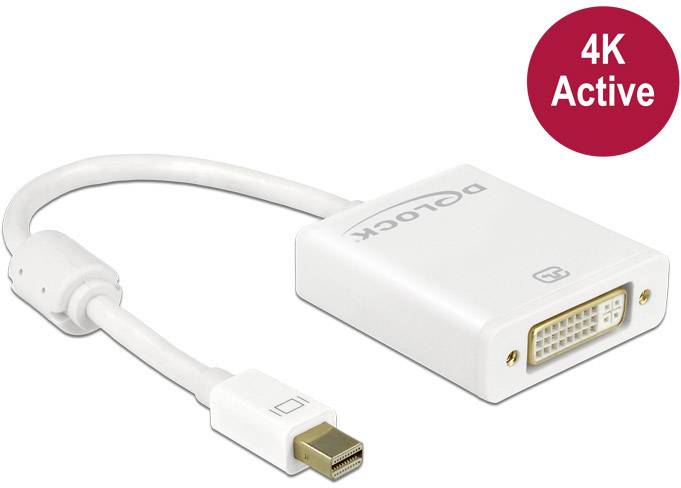 Delock 62604 DisplayPort-kabel Mini-displayport / DVI Adapterkabel Mini DisplayPort-stekker, DVI-I 24+5-polige bus 0.20