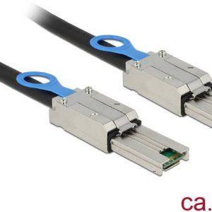 Delock HDD Aansluitkabel [1x Mini-SAS-stekker (SFF-8088) – 1x Mini-SAS-stekker (SFF-8088)] 3.00 m Zwart