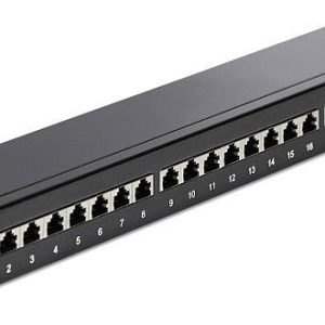 Delock 43298 24 poorten Netwerkpatchpaneel CAT 6 1 HE Zwart Ingericht