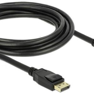 Delock 83807 DisplayPort-kabel DisplayPort Aansluitkabel DisplayPort-stekker, DisplayPort-stekker 3.00 m Zwart Vergulde Delock 83807 DisplayPort-kabel DisplayPort Aansluitkabel DisplayPort-stekker, DisplayPort-stekker 3.00 m Zwart Vergulde