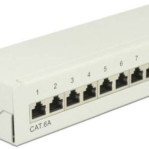 Delock 87675 12 poorten Netwerkpatchpaneel CAT 6A 1 HE Ingericht Delock 87675 12 poorten Netwerkpatchpaneel CAT 6A 1 HE Ingericht