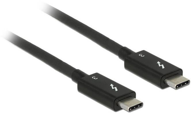 Delock 84844 Thunderbolt-kabel Thunderbolt Aansluitkabel Thunderbolt (USB-C) stekker, Thunderbolt (USB-C) stekker 0.50 m