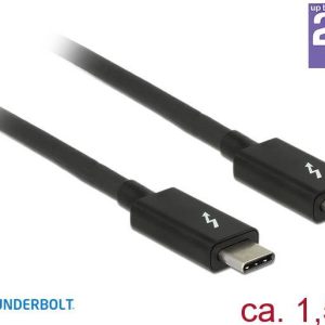 Delock 84846 Thunderbolt-kabel Thunderbolt Aansluitkabel Thunderbolt (USB-C) stekker, Thunderbolt (USB-C) stekker 1.50 m Delock 84846 Thunderbolt-kabel Thunderbolt Aansluitkabel Thunderbolt (USB-C) stekker, Thunderbolt (USB-C) stekker 1.50 m