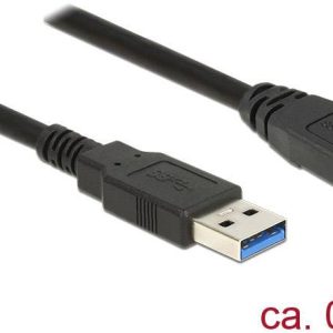 Delock 85071 USB-kabel USB 3.2 Gen1 USB-A stekker, USB-micro-B 3.0 stekker 0.50 m Zwart Vergulde steekcontacten Delock 85071 USB-kabel USB 3.2 Gen1 USB-A stekker, USB-micro-B 3.0 stekker 0.50 m Zwart Vergulde steekcontacten