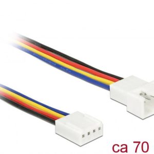 Aansluitkabel PC-ventilator [1x PC-ventilatorstekker 4-polig – 1x PC-ventilatorbus 4-polig] 0.70 m Bont Delock