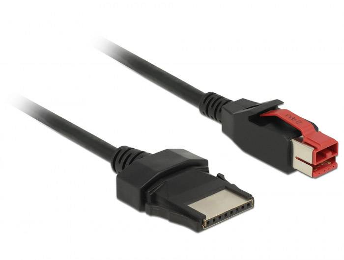 Delock 85477 USB-kabel USB 2.0 PoweredUSB 24V stekker, PoweredUSB 24V stekker 8-polig 1.00 m Zwart