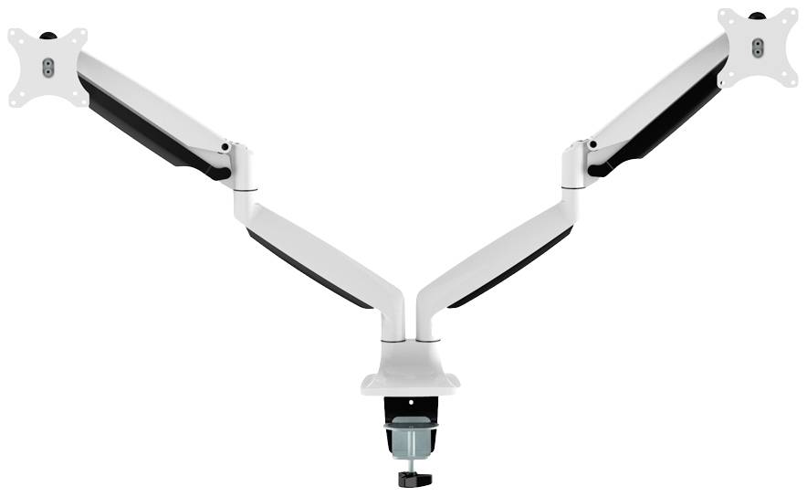 Neomounts NM-D750DWHITE Monitor-tafelbeugel 25,4 cm (10") - 76,2 cm (30") Kantelbaar, Zwenkbaar, Gemotoriseerd Wit
