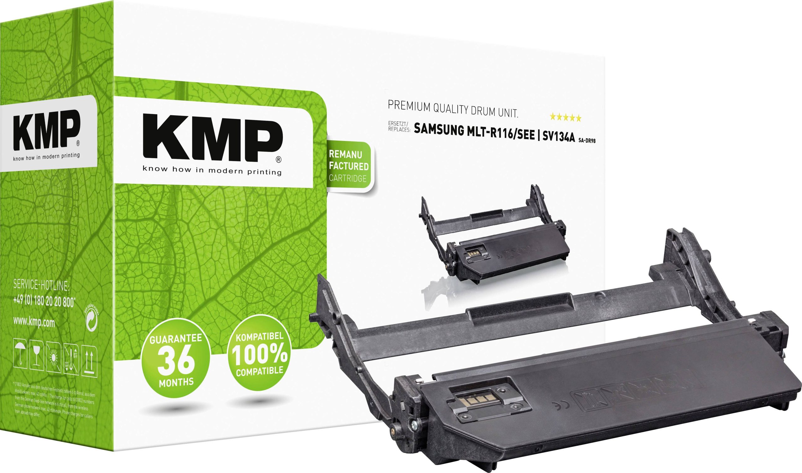 KMP Drum vervangt Samsung MLT-R116 Compatibel Kleur 9000 bladzijden SA-DR98 3515,7000
