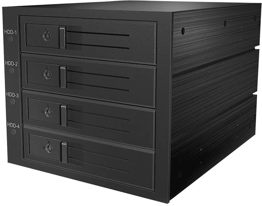 ICY BOX IB-564SSK, Backplane, 4x 3,5" SAS/SATA (I/II/III) HDD in 3x 5,25" Einschübe, Hot 3.5 inch HDD-inbouwframe