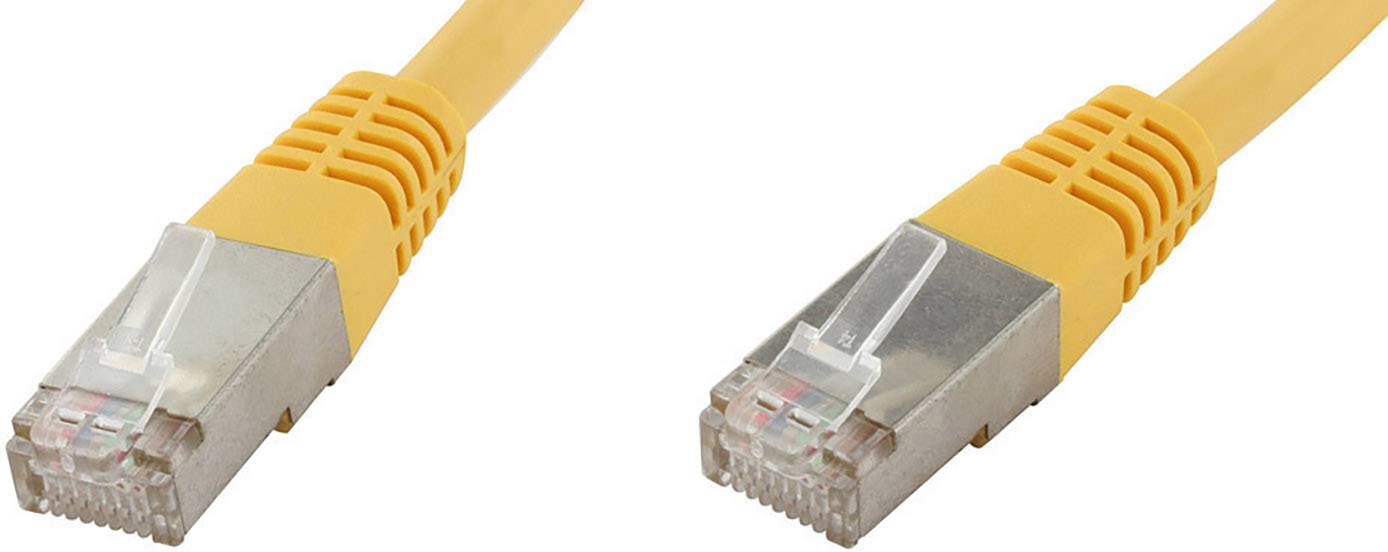 econ connect F6TP1GE RJ45 Netwerkkabel, patchkabel CAT 6 S/FTP 1.00 m Geel Pair afscherming 1 stuk(s)