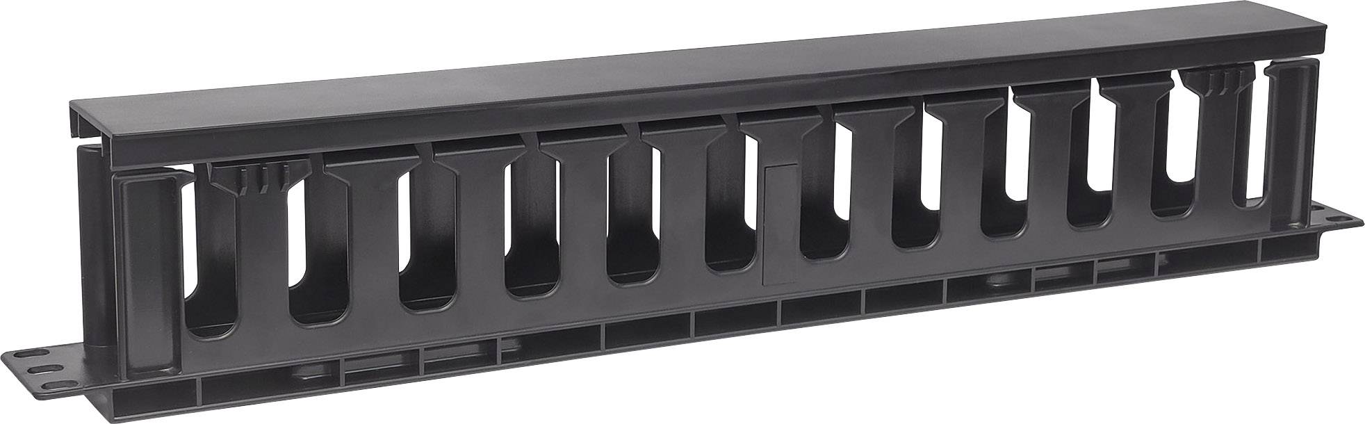 Intellinet 714679 19 inch Kabelgeleiding voor patchkast 1 HE Geschikt voor kastdiepte: vanaf 450 mm Zwart (RAL 9005)