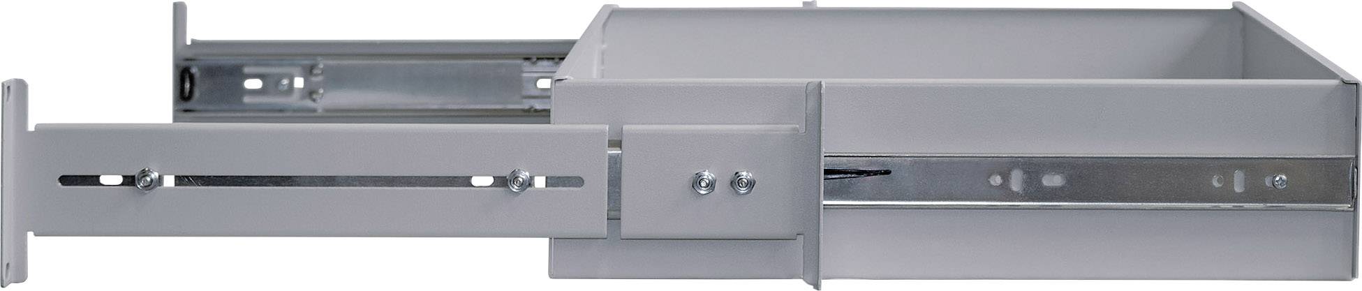 Intellinet 714921 19 inch Schuiflade voor patchkast 2 HE Geschikt voor kastdiepte: vanaf 450 mm Grijs-wit (RAL 7035)