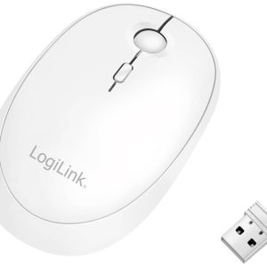 LogiLink ID0205 Muis Bluetooth, Radiografisch Optisch Wit 1600 dpi Oplaadbaar LogiLink ID0205 Muis Bluetooth, Radiografisch Optisch Wit 1600 dpi Oplaadbaar