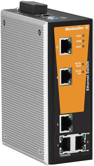 Weidmüller 1504310000 IE-SW-VL05MT-5TX Industrial Ethernet Switch 10 / 100 MBit/s