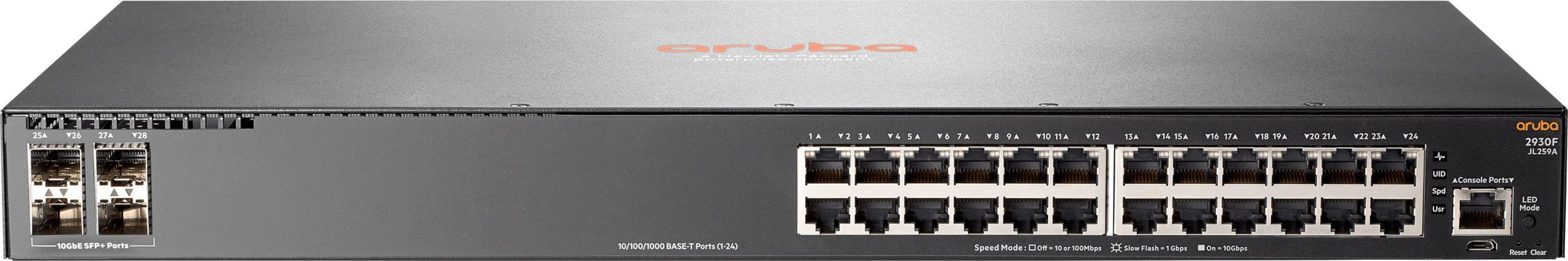 Hewlett Packard Enterprise HPE Aruba 2930F 24G 4SFP - Switch - L3 - Netwerk switch