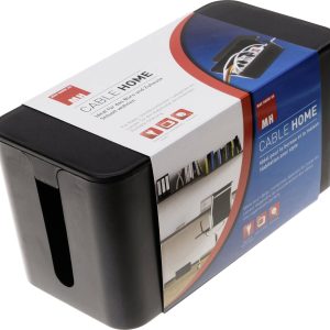 Max Hauri 126728 Kabelbox Zwart (l x b x h) 23.5 x 11.5 x 12 cm 1 stuk(s)