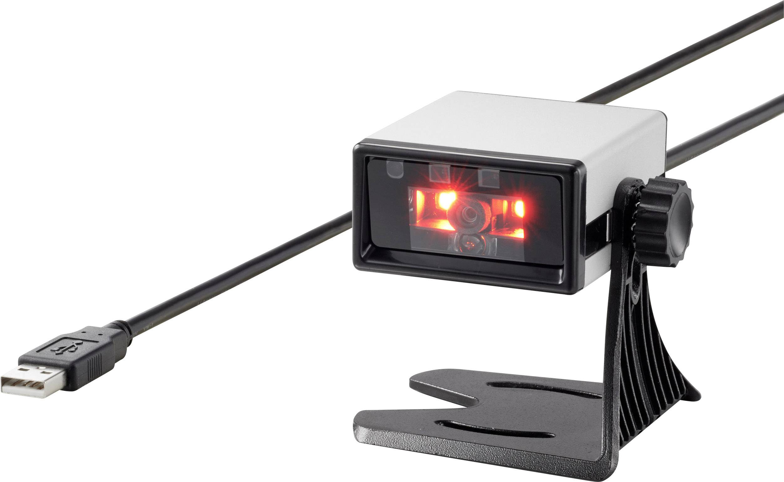 Renkforce FS5022J 2D-barcodescanner Kabel 2D Imager Zilver, Zwart Desktop USB