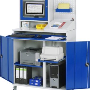 RAU Computermeubel Lichtgrijs, Gentiaan-blauw (l x b x h) 520 mm x 1.1 m x 1.895 m 71100TM67MG2F11 1 stuk(s) RAU Computermeubel Lichtgrijs, Gentiaan-blauw (l x b x h) 520 mm x 1.1 m x 1.895 m 71100TM67MG2F11 1 stuk(s)