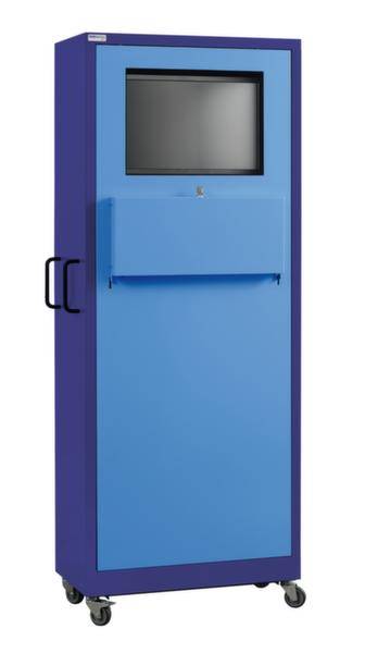 Thur-Metall Computermeubel Lichtblauw (b x h x d) 75 x 1.9 x 40 cm 82473501 1 stuk(s)