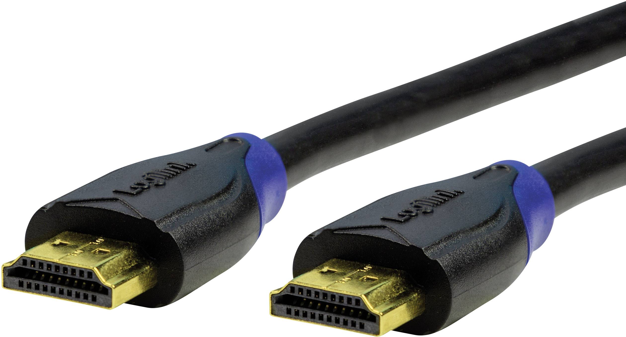 LogiLink CH0063 HDMI-kabel HDMI Aansluitkabel HDMI-A-stekker, HDMI-A-stekker 3.00 m Zwart 4K UHD, Audio Return Channel (