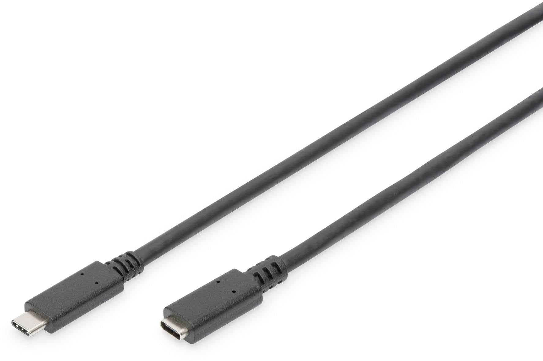 Digitus AK-300210-007-S USB-kabel USB 3.2 Gen1 USB-C stekker, USB-C bus 0.70 m Zwart Stekker past op beide manieren