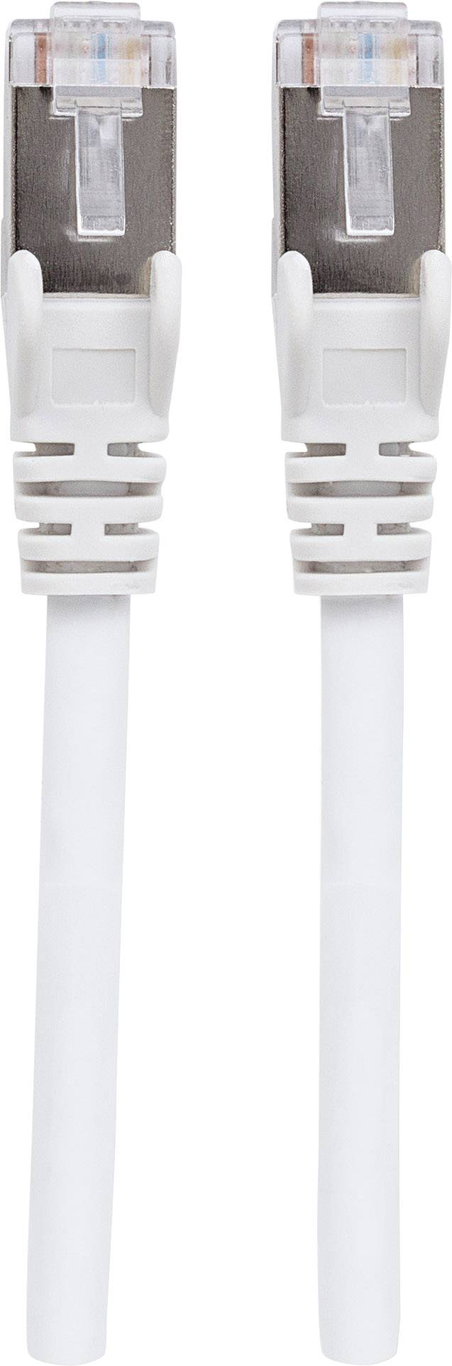 Intellinet 741361 RJ45 Netwerkkabel, patchkabel CAT 6a (losse kabel CAT 7) S/FTP 1.00 m Wit Halogeenvrij 1 stuk(s)