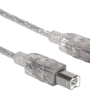 Manhattan 333405 USB-kabel USB 2.0 USB-A stekker, USB-B stekker 1.80 m Zilver