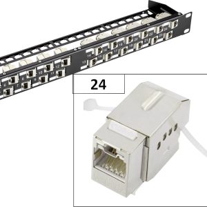 Renkforce KS10 24 poorten CAT 6A 1 HE Renkforce KS10 24 poorten CAT 6A 1 HE