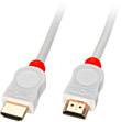 LINDY 41413 HDMI-kabel HDMI Aansluitkabel HDMI-A-stekker, HDMI-A-stekker 3.00 m Wit 4K UHD, Rond, UL gecertificeerd, Afg