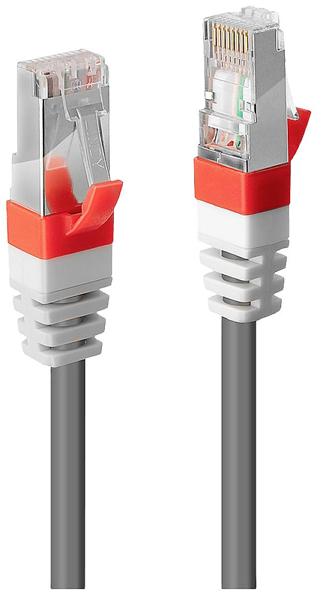 LINDY 45357 RJ45 Netwerkkabel, patchkabel CAT 6A S/STP 10.00 m Grijs 1 stuk(s)