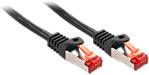 LINDY 47375 RJ45 Netwerkkabel, patchkabel CAT 6 S/FTP 3.00 m Zwart 1 stuk(s)