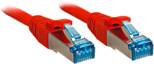 LINDY 47168 RJ45 Netwerkkabel, patchkabel CAT 6A S/FTP 10.00 m Rood 1 stuk(s)