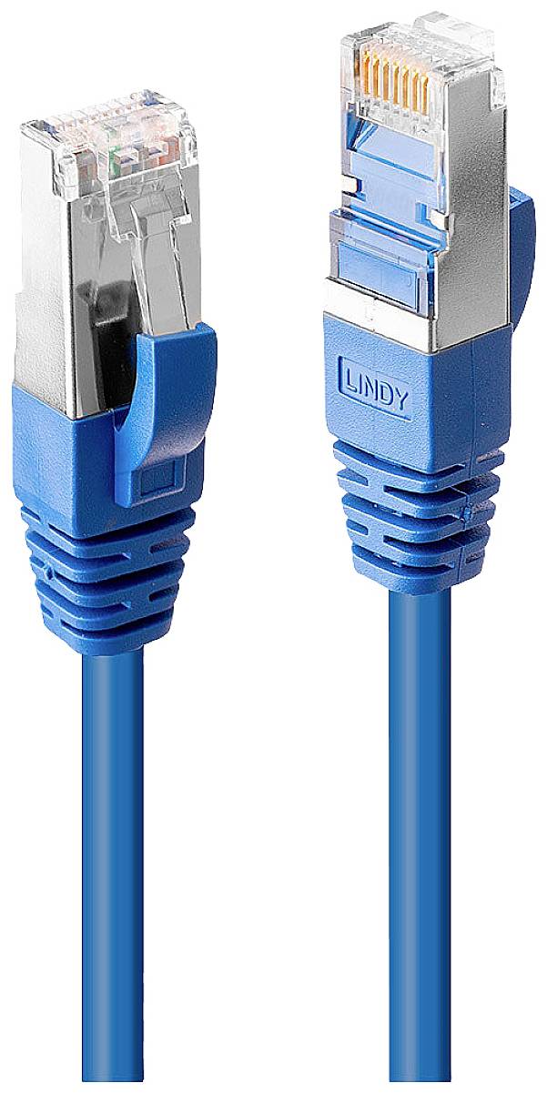 LINDY 45648 RJ45 Netwerkkabel, patchkabel CAT 6 S/STP 15.00 m Blauw 1 stuk(s)