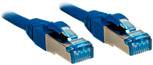 LINDY 47146 RJ45 Netwerkkabel, patchkabel CAT 6A S/FTP 0.50 m Blauw 1 stuk(s)