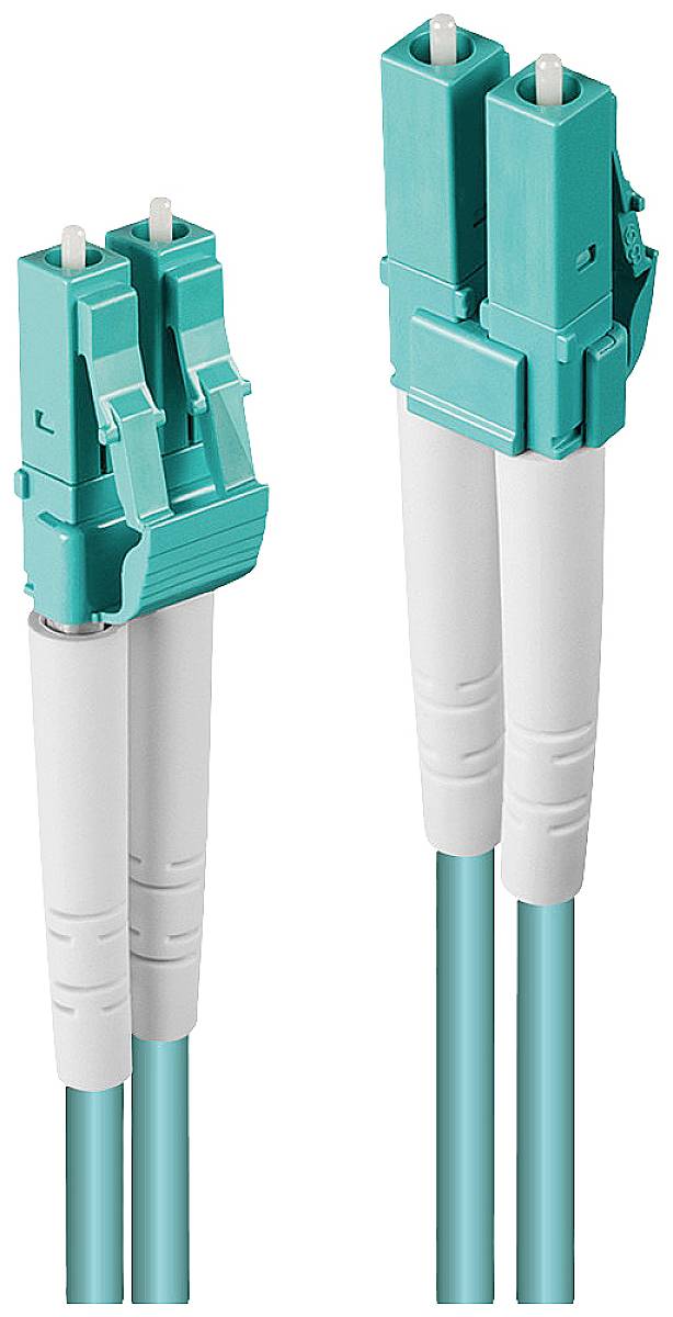LINDY 46372 Glasvezel Optische vezel Aansluitkabel 3.00 m Meerdere kleuren Multimode OM3
