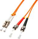 LINDY 46491 Glasvezel Optische vezel Aansluitkabel 2.00 m Meerdere kleuren Multimode OM2