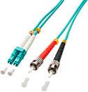 LINDY 46384 Glasvezel Optische vezel Aansluitkabel 10.00 m Meerdere kleuren Multimode OM3