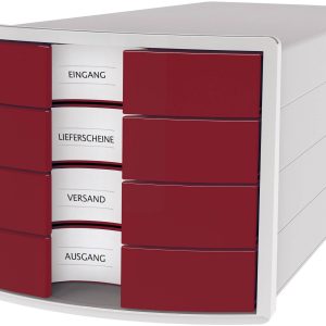 HAN IMPULS 2.0 1012-17 Ladebox Lichtgrijs DIN A4, DIN C4 Aantal lades: 4